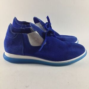 Molly Bessa womens suede high top shoes sneakers blue size EU 37 US 6.5